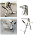 thumbnail image 1 of 1pc Portable Fire Water Pipe Storage Device Foldable Manual Pipe Winding Tool All Metal Hose Reel for Farm Irrigation Farmland (Silver), 1 of 6