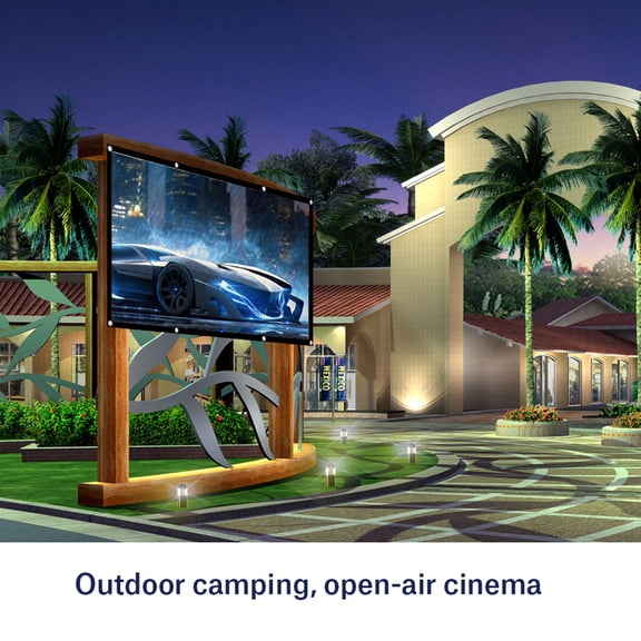 1pc Portable Foldable NOn crease White Projector Curtain Projection Screen 16:9 (120inch)