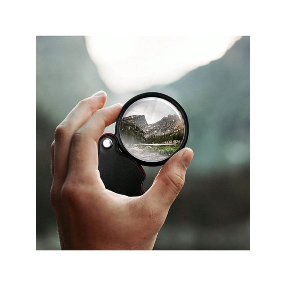 1pc Portable Handheld Folding High Definition Mini Circular Magnifier ...