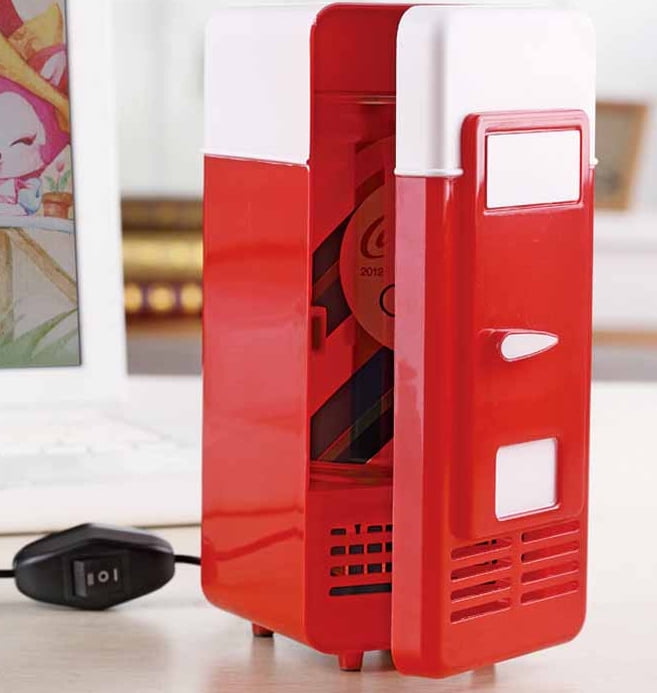 1pc Portable Mini Fridge - Ideal for Office, Bedroom, Car, and Kitchen Use