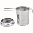 thumbnail image 1 of 1pc Premium Stainless Steel Tea Filter Extended Folding Handle, Loose Tea Drainer with Lid,Anti-Scald Multi-Purpose Tea Strainer, 1 of 7