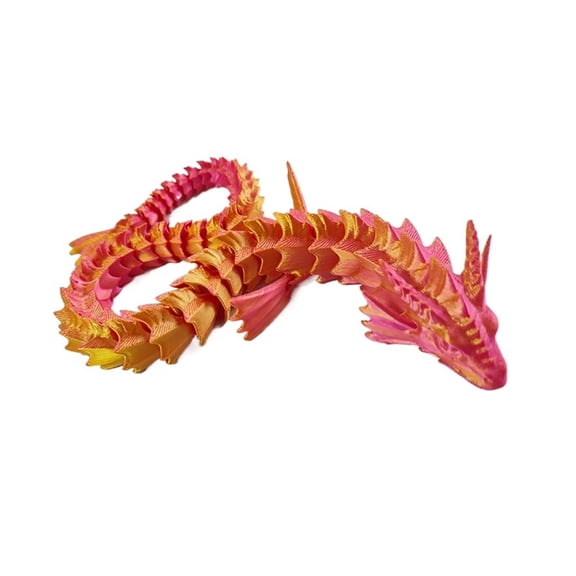 1pc Printed 3D Gem Dragon Crystal Fidget Rotatable Articulated Dragon Ideal Gift