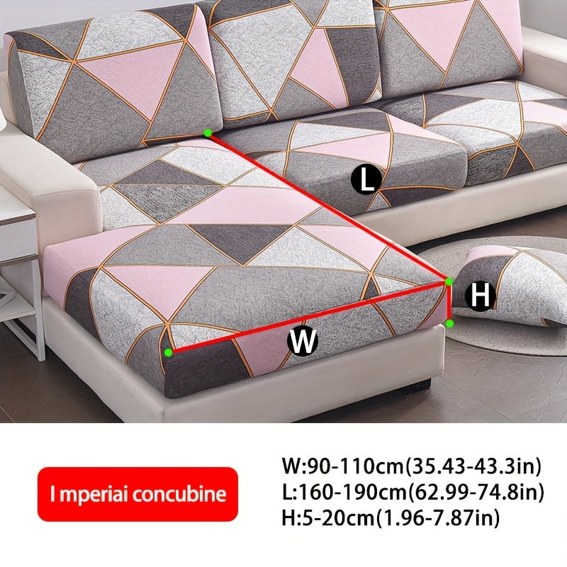 1pc Printed Stretch Elastic Sofa Cover Antidirty And Dustproof Sofa