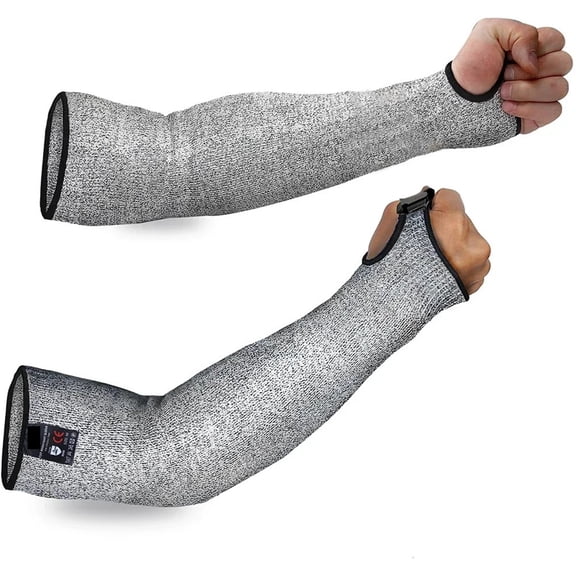 1pc Protective Arm Sleeve Work Safety Arm Wrist Gloves Anti Cut Guard Bracers Arm Protection Level 5 HPPE Cut Resistant Work Sleeves ,More Durable