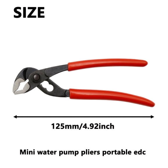 1pc Pump Pliers 5 Inch Ultra-thin Mini Water Pipe Pliers Miniature Small Pipe Pliers Small Multi-function Wrench