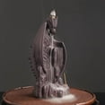 thumbnail image 1 of 1pc Purple Clay Dragon Backflow Incense Burner, Pterosaur Home Decor (Without Incense), 1 of 7