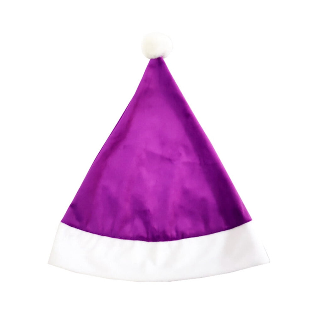 Purple and white santa hat hotsell