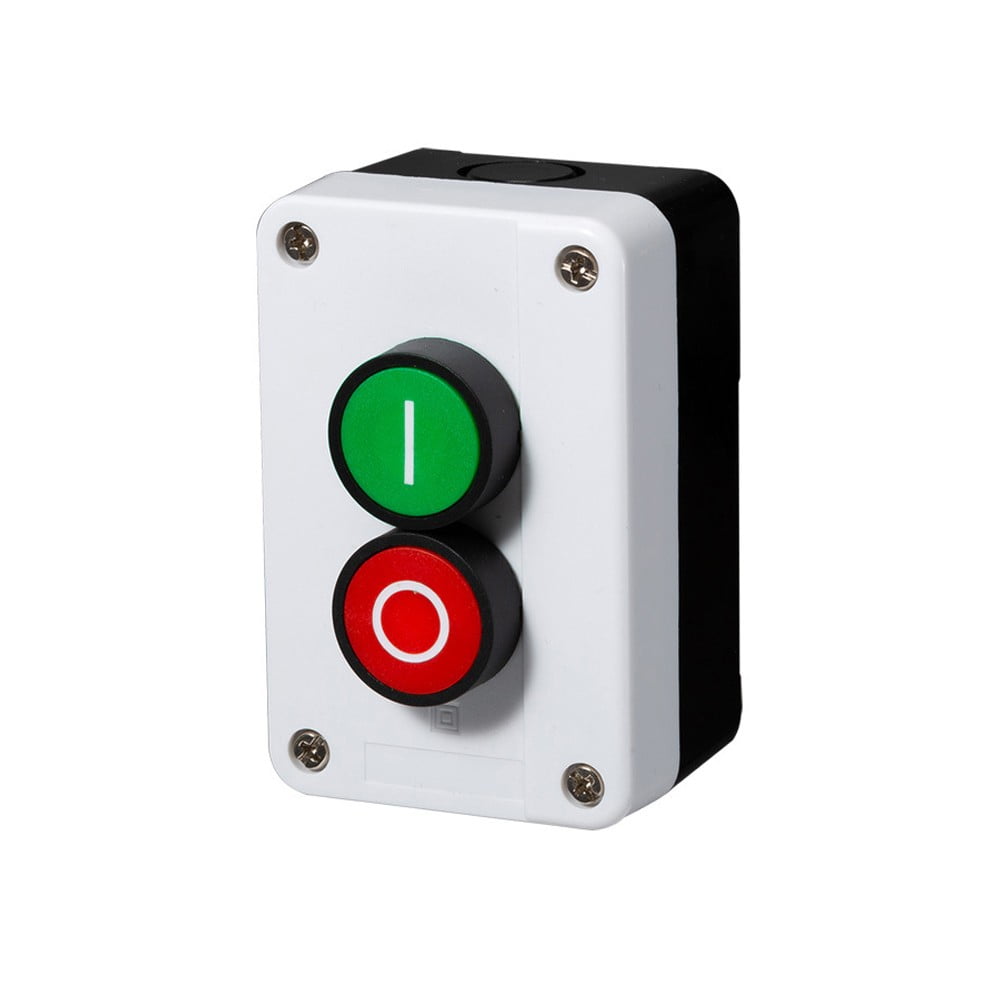 1pc Push Button Station Switch With Box Momentary Reset 2 Positions ...