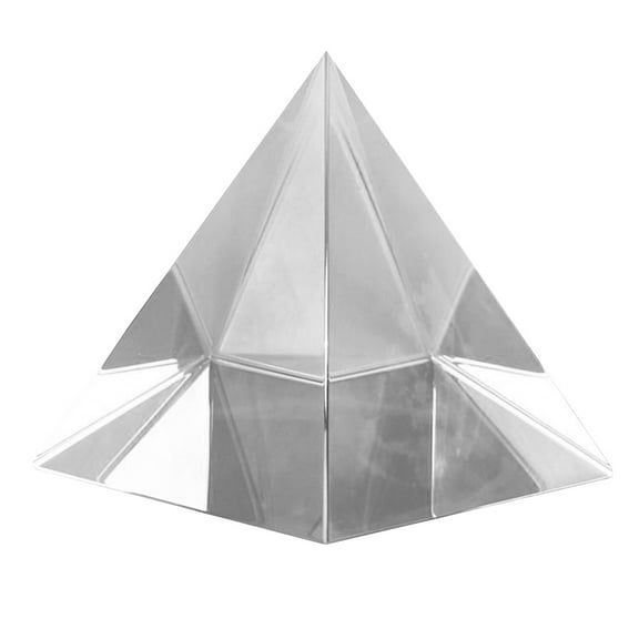 RENACLIPY 1Pcs Optical Glass Triangle Prism Creation Modern Office Decor Gift 2×2×2in