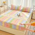 1pc Queen Bed sheets with Elastic Band Adjusted Cover Queen/King Flower