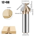 thumbnail image 1 of 1pc R8 Arcs Bending Integrated Router Bit Gold Router Bit For Woodworking Milling Cutter Seamless Router Integrated Drill Bit, 1 of 8