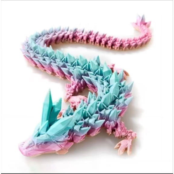1pc Rainbow Candy Size: 22cm 3D Printed Dragon Egg Crystal Dragon Home & Car Ornament Dragon Gift Set Figurine Gift