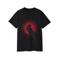 thumbnail image 1 of 1pc Raven Graphic T-Shirt for Men, 100% Cotton Crew Neck Tee, Casual Short Sleeve Knit Fabric Top, Slight Stretch, Novelty Sports & Hiking Shirt, Spring/Summer/Fall Collection, 1 of 5