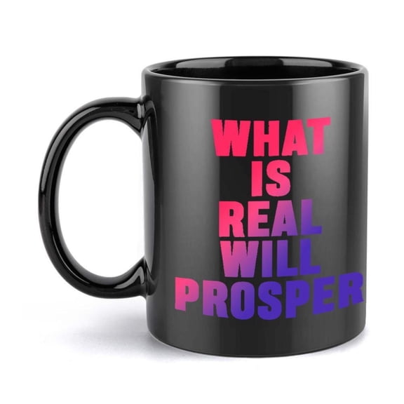 1pc What Real Prosper Mug 11 Ounce Holiday Birthday Christmas Summer Special Occasion Seasonal Giftready Stylish Drinkware Hand Wash Only Highquality Material Coffee Mug Coffee Lov