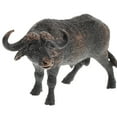 thumbnail image 1 of 1pc Realistic African Buffalo Model Solid Simulation Wildlife Figurine Toy Craft Home Decoration, 1 of 8