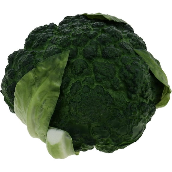 1pc Realistic Cauliflower Food Decoration Artificial Vegetable PU Fake Lifelike Green Broccoli Bunch Home Kitchen Festival Decoration Photography Props