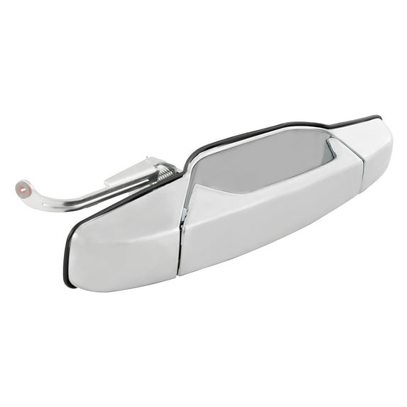 1pc Rear Passenger Right Side Chrome Exterior Door Handle Compatible With Chevy/GMC/Cadillac 07-13 Avalanche/Silverado/Sierra New Body Crew Cab 07-14 Suburban/Tahoe/Yukon/XL/Escalade/ESV/EXT