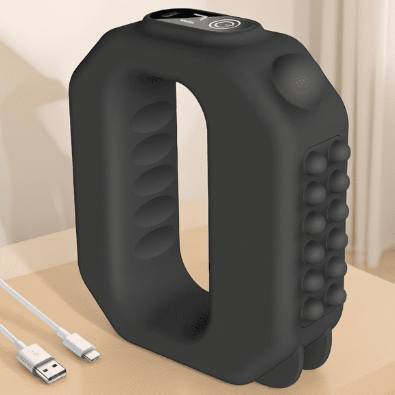 1pc Rechargeable Vibrating Massage Belt, Cordless Deep Tissue Massager with Adjustable Strap for Waist Back Thigh, 6 Speed Levels