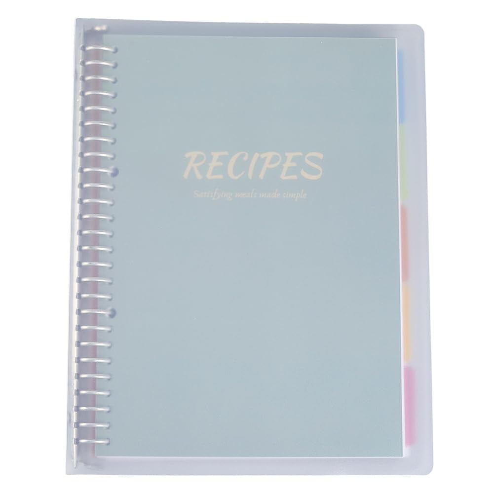 recipe card binder walmart Amazon.com: Aesthetic Recipe Binder with Polyester Waterproof cloth Cover -  The Perfect Recipe Book with Plastic Sleeves to Write in Your Own Recipes