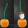 thumbnail image 1 of 1pc Red Toilet Brush Creative Lovely Cherry Shape Lavatory Toilet Brush Holder Set Toilet Holder Bathroom Accessories, 1 of 9