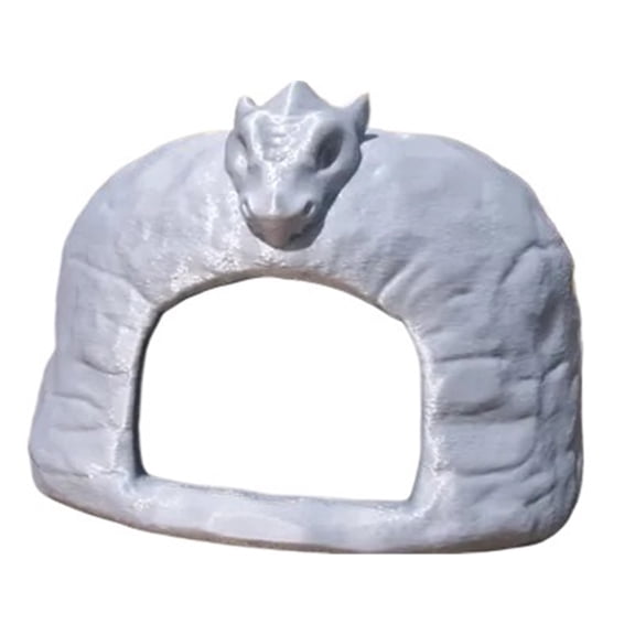 1pc Reptile Rock Hideout Dragon Skull 3D Printing