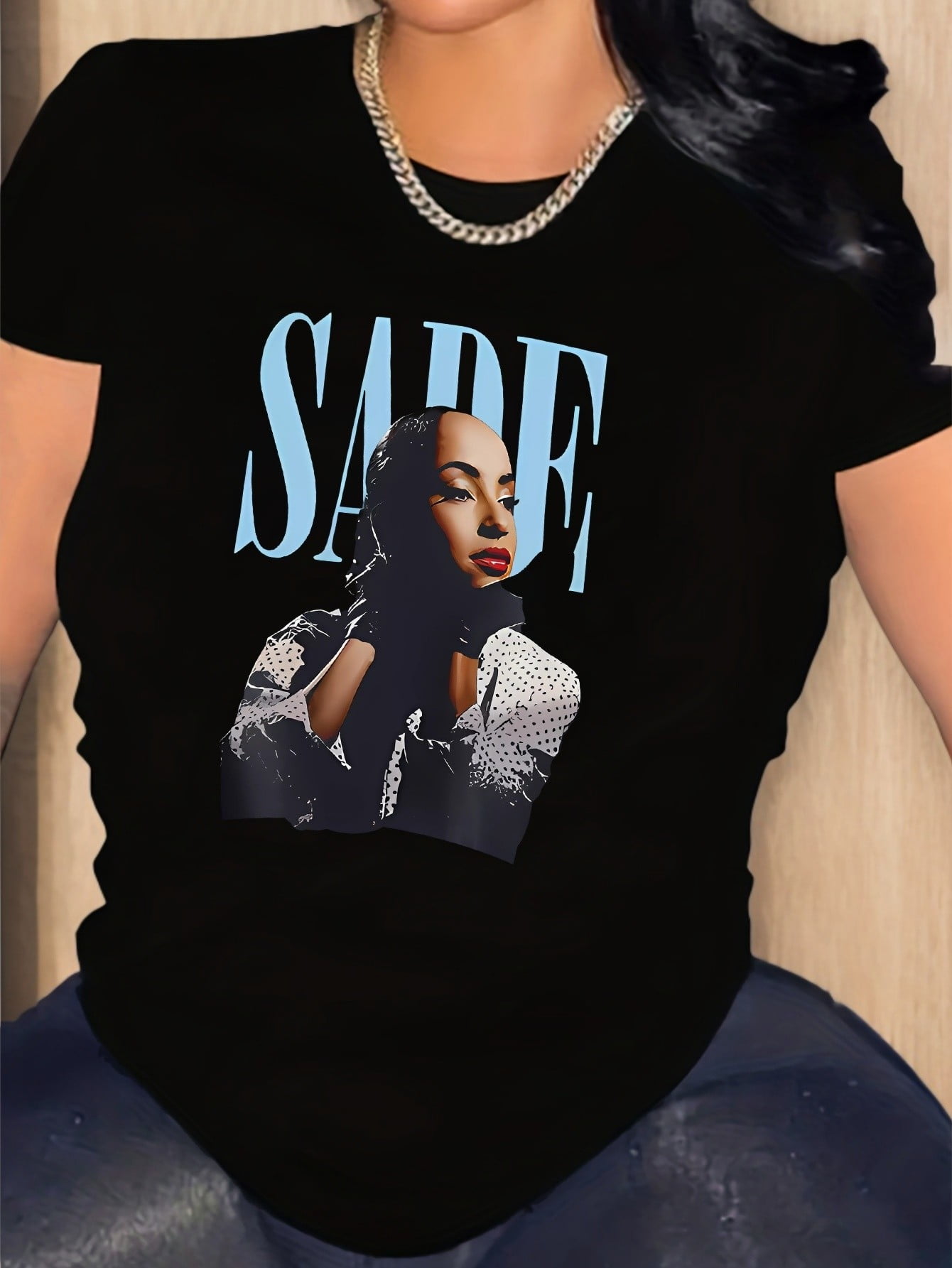 [1pc Retro Fashion Graphic Tee] 1pc Y2K Retro Fashion Women'S Casual ...