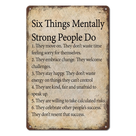 1pc Retro Metal Sign - 8"x12" Inspirational Quote Wall Art, Rustic Style Iron Home and Office Decoration, Versatile Street Style Plaque, Easy to Hang on Wall, No Power Required