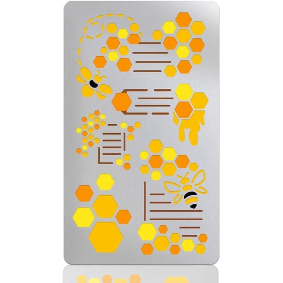 1pc Retro Stainless Steel Metal Cutting Dies Stencils for DIY Scrapbooking/ Decorative Embossing DIY Paper Card Matte Bees 177x101x0.5mm