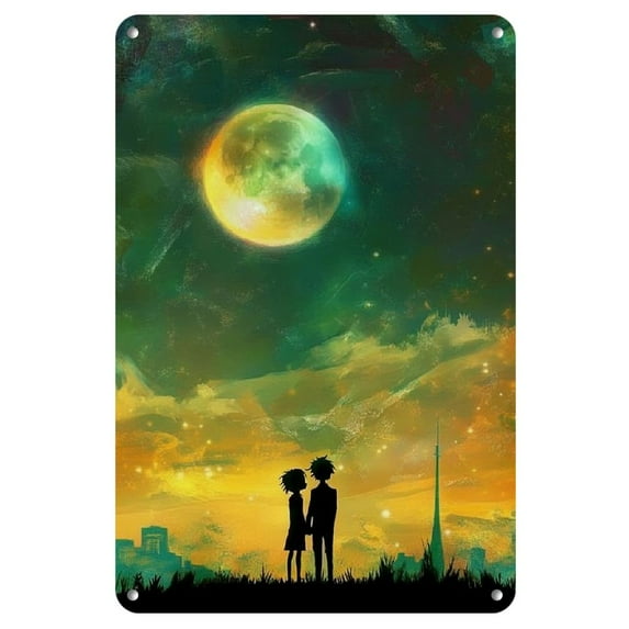 1pc Retro Style Metal Tin Sign 8x12 Inches, Frameless Vintage Art Wall Decor for Home, Office, Bar - High-Quality Iron Plate Sign with Pre-Drilled Holes for Easy Hanging