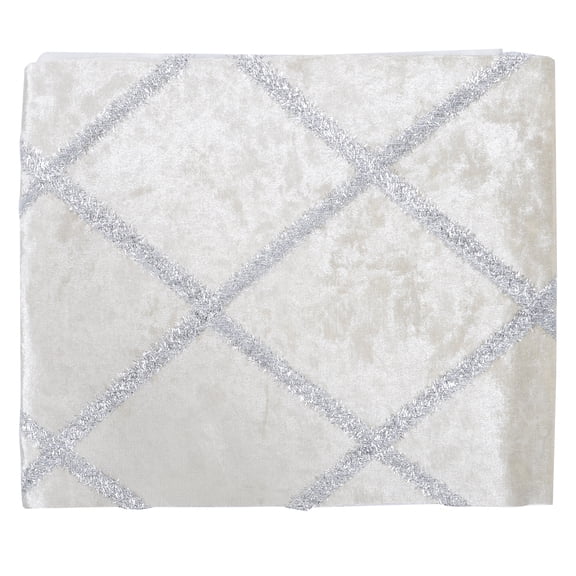 Vintage Style Table Runner with Tassels and Rhinestone Accents, Elegant Dining Table Decor for Home, Parties, and Special Occasions