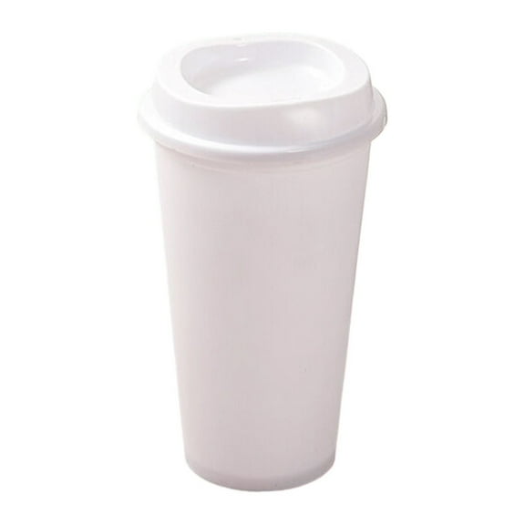 1pc Reusable Coffee Cups with Lids 475ml Travel Cups Plastic to Go Coffee Mug with Lid Tumblers Travel Mug for DIY Hot Cold Drink Party Favors
