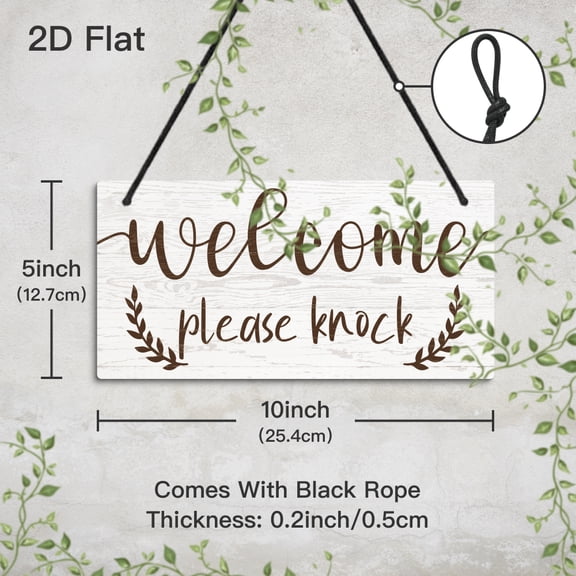 1pc Reversible Double-Sided PVC Hanging Sign, Welcome Please Knock in Session Please Do Not Disturb, Hanging Plaque for Home Meeting Room Conference Room Boardroom Office, Gift for Friend Famliy