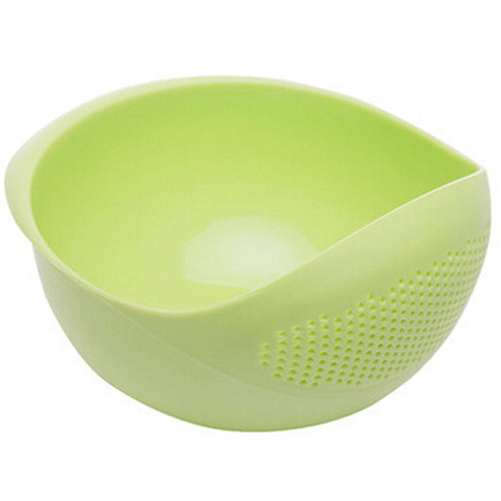 1pc Rice Sieve Kitchen Strainer for Draining Rice, Fruits & Vegetables Plastic Colander Basket