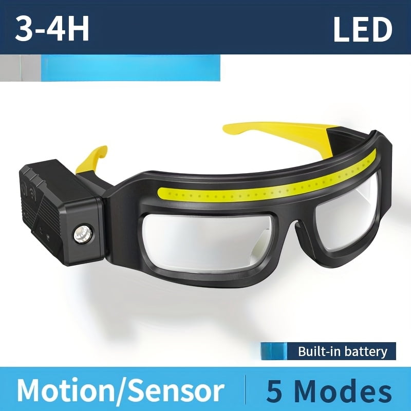 1pc Rotating Headlamp, Smiling Shark TD0243 COB Headlight, 5 Modes ...