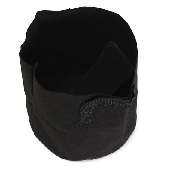1pc Round Fabric Grow Pots Non Woven Breathable Aeration 1 Gallon Root Container for Garden Transplanting