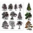 thumbnail image 1 of 1pc Rubber Clear Stamps for Card Making Decoration Scrapbooking Tree 22x18x0.8cm, 1 of 9