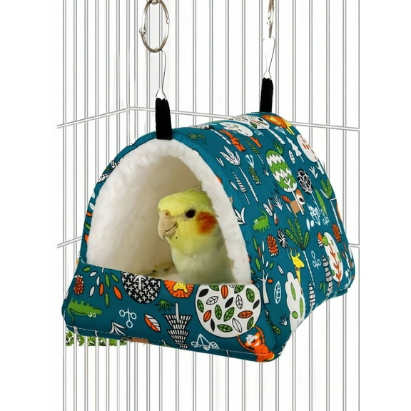 1pc, S/M/L/Xl Birdcage, Warm Bird'S Nest, Winter Bed, House Shed, Hanging Bed, Tent, Plush Hiding Room, Small Pet Parrot