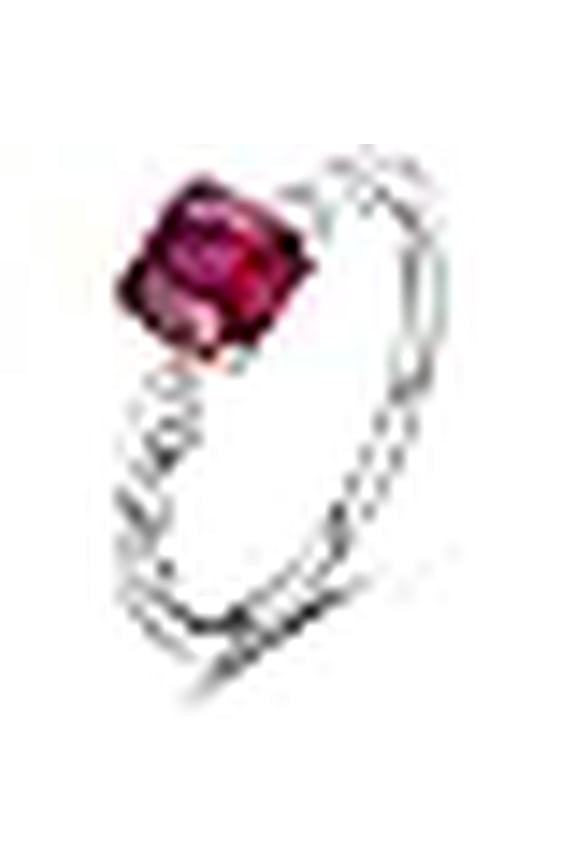 1pc S925 Sterling Silver Women's Fashion simple niche sparkling bright 7*7mm princess cutting stone wedding ring