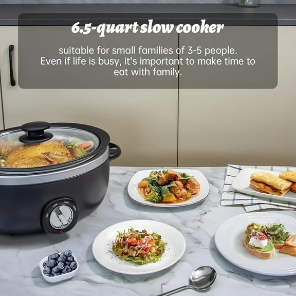 1pc, SC-65-OP001- Slow Cooker Available In 3 Colors