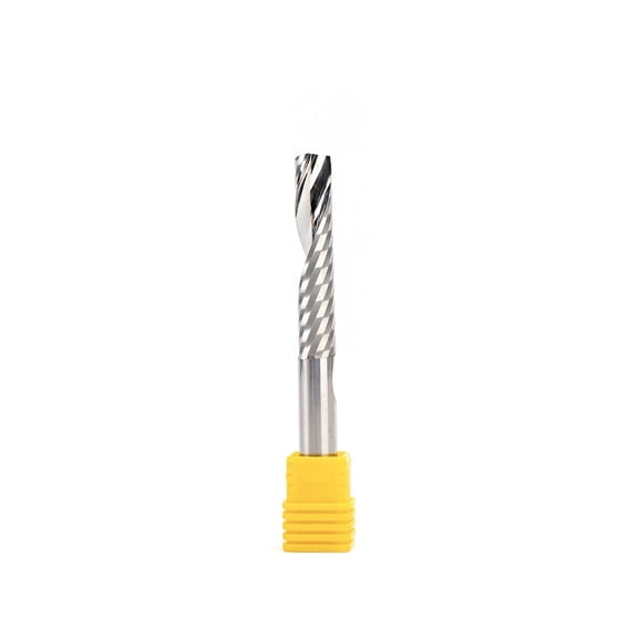 1pc SHK 12mm x 62mm CNC End Mill One Single Flute Spiral End Mill Steel Router Bit Milling PVC Wood Cutter