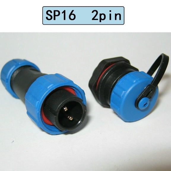 1pc SP16 panel IP68 waterproof plug and socket circular connector 2,3,4,5,7,9pin