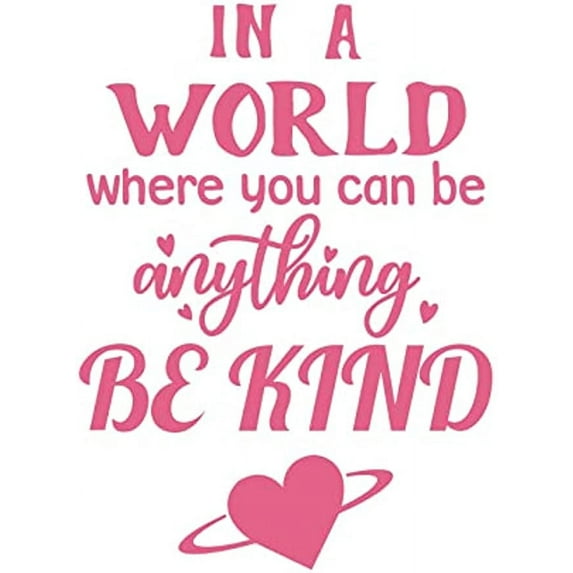 1pc Sayings Wall DecalsPink Wall Stickers Motivational DIY Decals