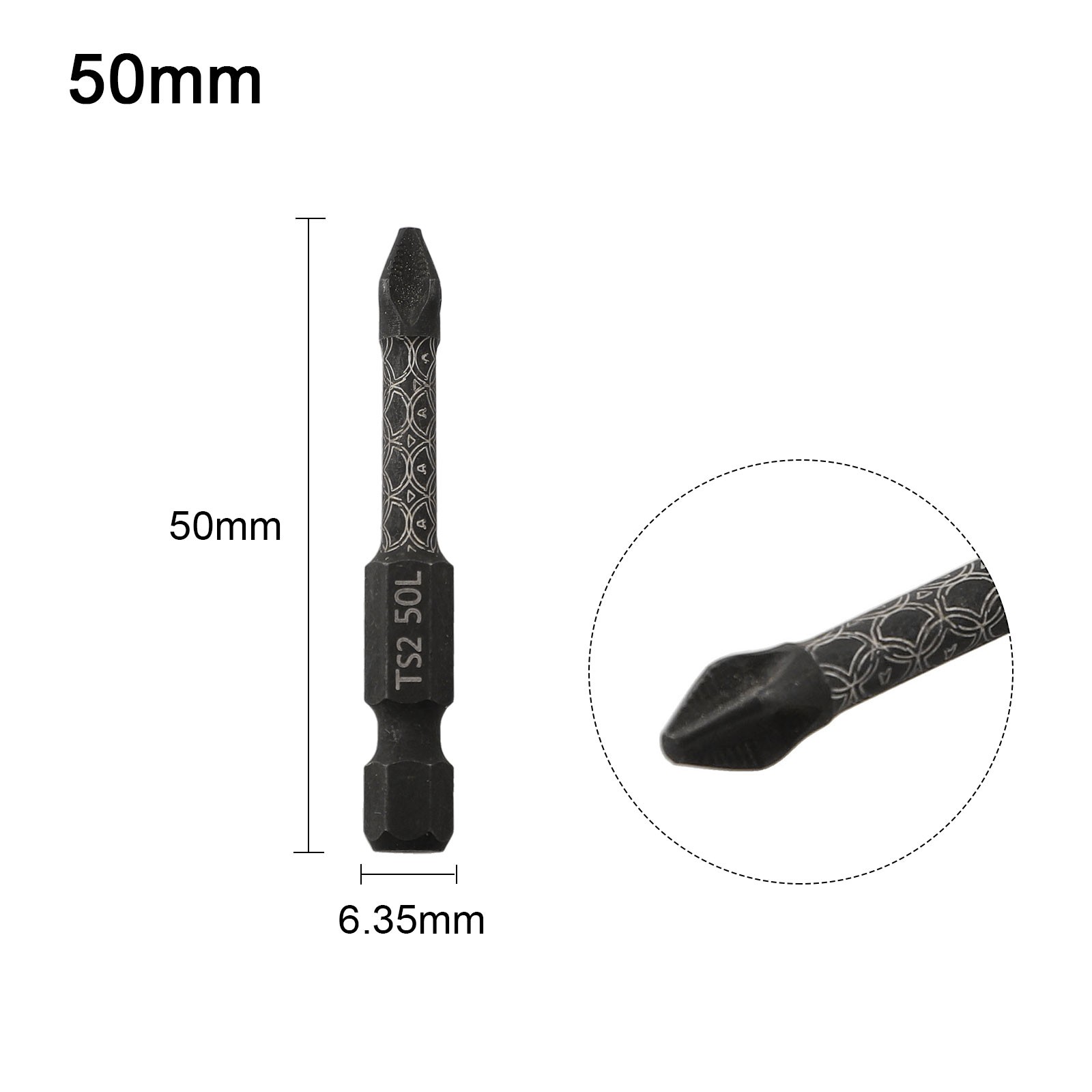 Cross Bit Screwdriver 1pc Screwdriver Bit Magnetic Cross Bit Anti-Slip Screwdriver Bit Hex ...