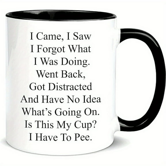 1pc, Senior Citizens Coffee Mug, Ceramic Coffee Cups, Water Cups For Women And Men, Summer Winter Drinkware, Birthday Gifts, Holiday Gifts