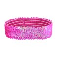 thumbnail image 1 of 1pc Sequin Headband Fashion Sports Hairband Glitter Headdress Elastic Bling Headwear for Women Girls Rose Red, 1 of 7