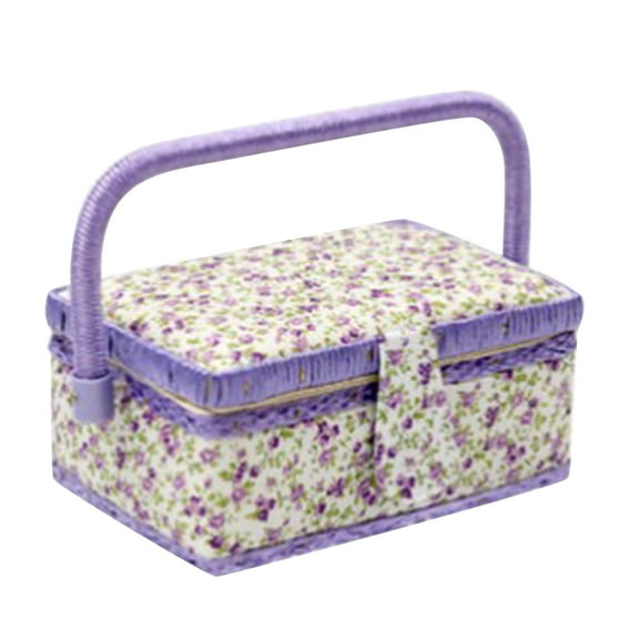 1pc Sewing Package Wooden Beginner Sew Removable Tray Pincushion For Craft Mending Storage Package Thread Portable Fabric Wooden Storage Home Desktop Makeup Bag Retro Package