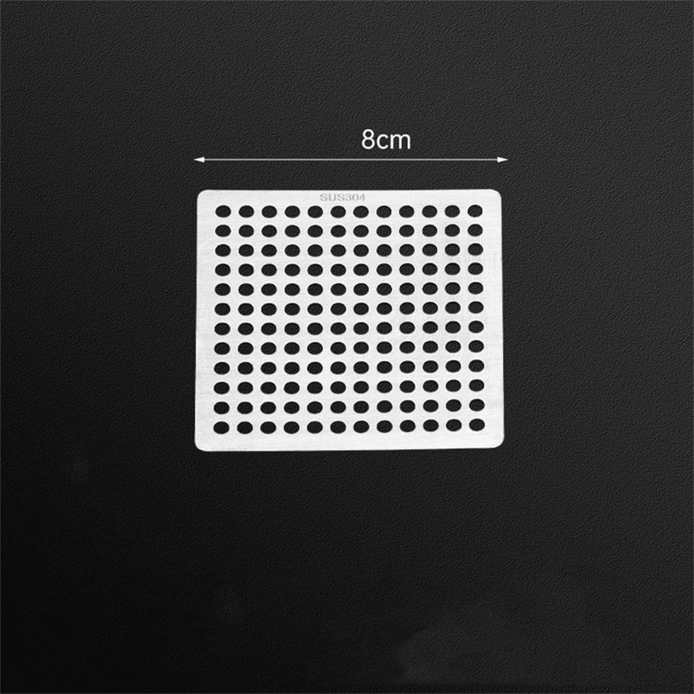 1pc Shower Drain Filter Cover Stainless Steel Square For Bathroom ...