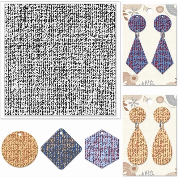 1pc Silicone Clay Texture Mat Clay Modeling Mixed Shapes 140x140x3mm