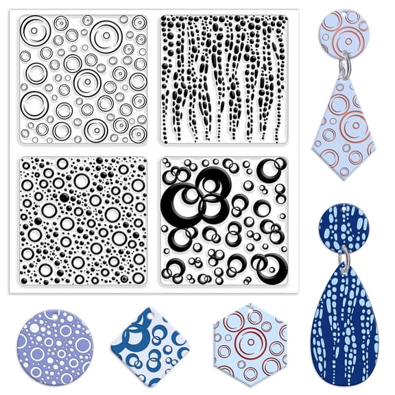 1pc Silicone Clay Texture Mat Clay Modeling Pattern Pad 140x140x3mm