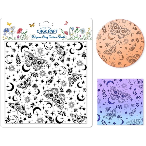 1pc Silicone Clay Texture Mat Clay Modeling Pattern Pad Insects 140x140x3mm